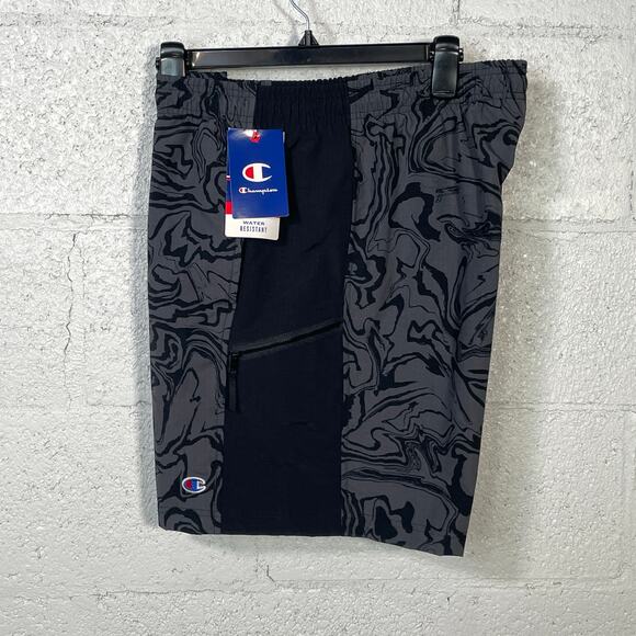 Champion Black & Stealth 7'' Liquid Marble Hybrid Shorts  L - Picture 1 of 9